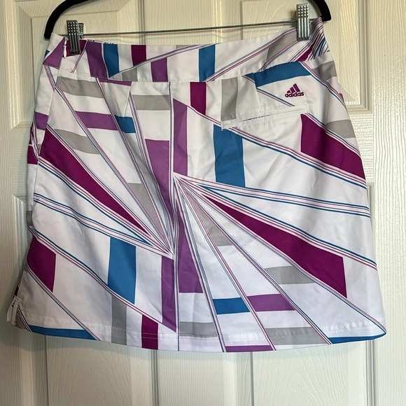 Adidas Climacool women’s white and purple golf skort size 8 - Picture 6 of 9